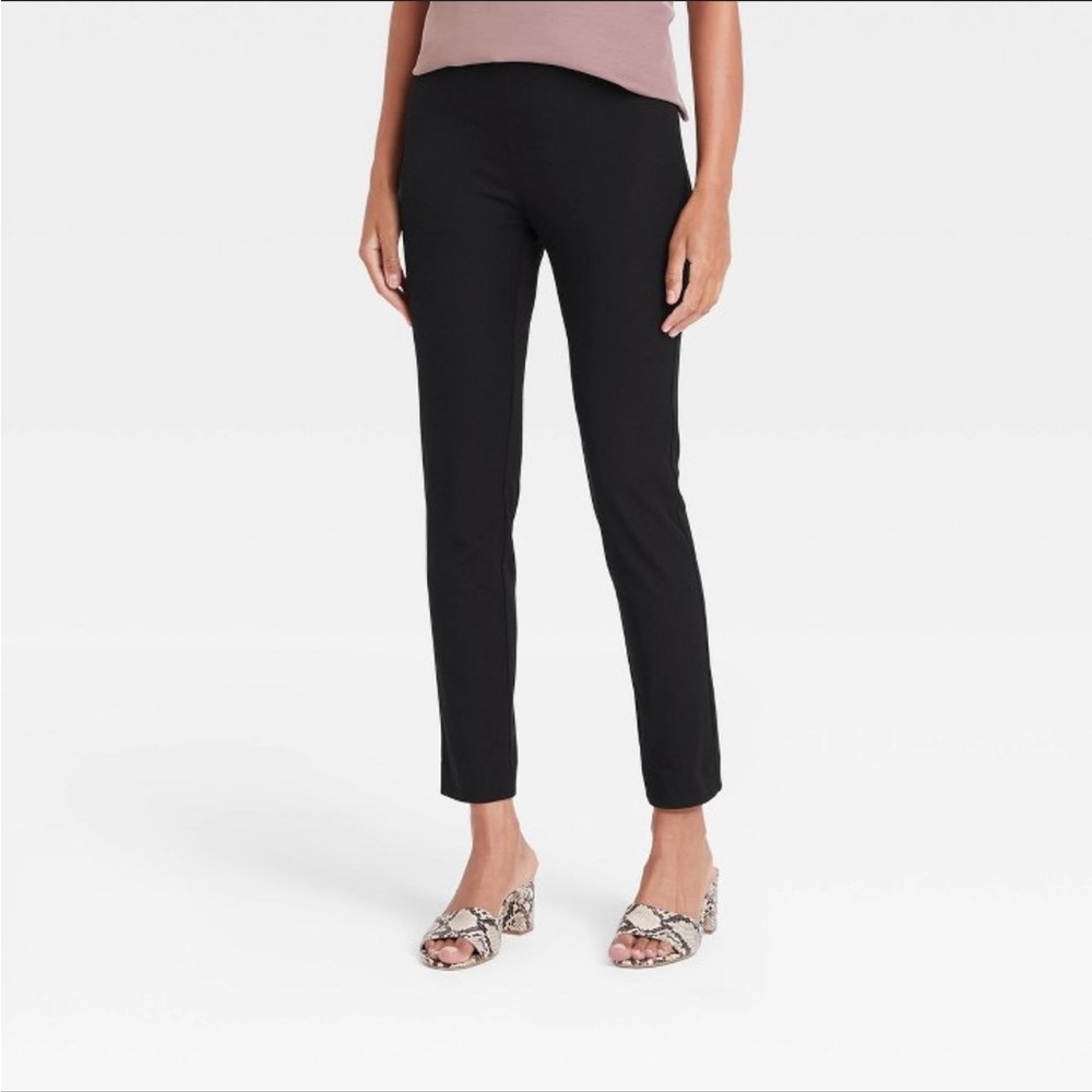 a new day Women’s High Rise Skinny Ankle Pants- Black